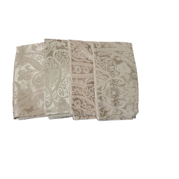 Ralph Lauren Home 4 Piece Napkin Set Damask Cloth Napkins - Picture 1 of 3